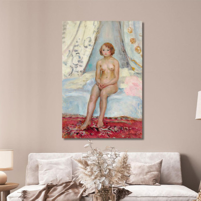 Nudo Seduto In Un'Alcova Henri Lebasque hlb55 quadro stampato su tela
