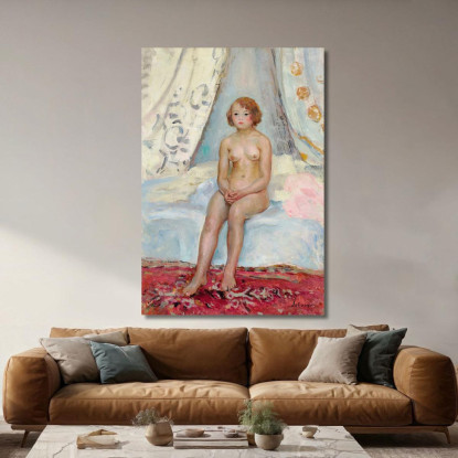 Nudo Seduto In Un'Alcova Henri Lebasque hlb55 quadro stampato su tela