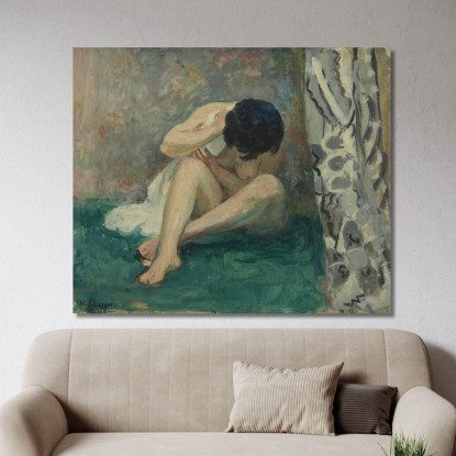 Bene O Tappeto Verde Calcio Henri Lebasque hlb60 quadro stampato su tela