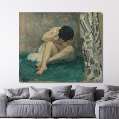 Bene O Tappeto Verde Calcio Henri Lebasque hlb60 quadro stampato su tela