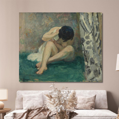 Bene O Tappeto Verde Calcio Henri Lebasque hlb60 quadro stampato su tela