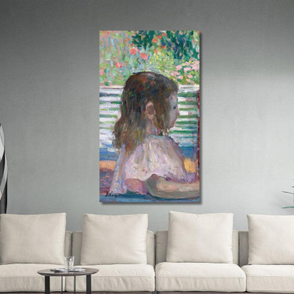 Testa Piccola Di Profilo Henri Lebasque hlb64 quadro stampato su tela