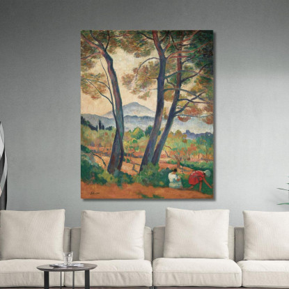 Veduta Sanary Di Capo Sicié Henri Lebasque hlb66 quadro stampato su tela