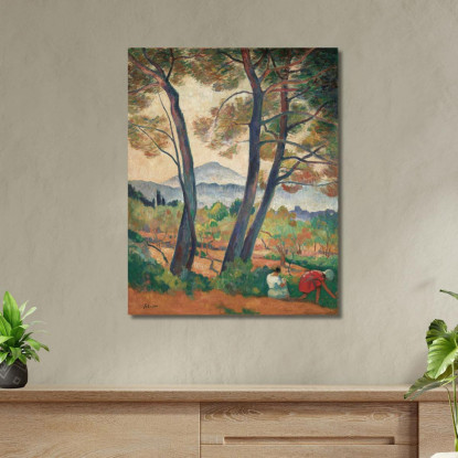 Veduta Sanary Di Capo Sicié Henri Lebasque hlb66 quadro stampato su tela