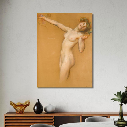 Studio Di Baccante Per Il Mattino D'Annata Herbert James Draper hjd5 quadro stampato su tela