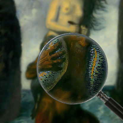 Fauno E Sirena Franz von Stuck fvs31 quadro stampato su tela