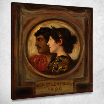 Festival Degli Artisti Franz E Mary Stuck Franz von Stuck fvs32 quadro stampato su tela