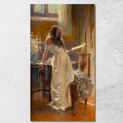 Forza Bella Rose! Dille Che Stai Sprecando Il Suo Tempo E Il Mio Herbert James Draper hjd11 quadro stampato su tela