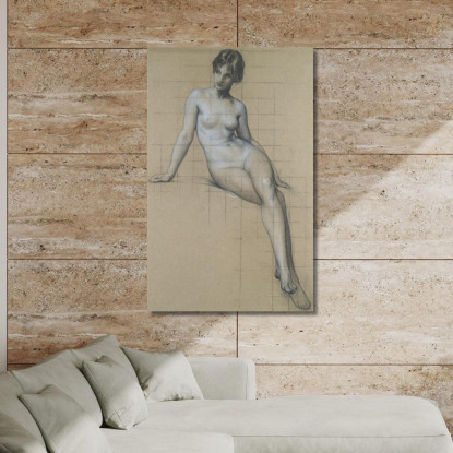 Studio Per Il Kelpie Herbert James Draper hjd13 quadro stampato su tela