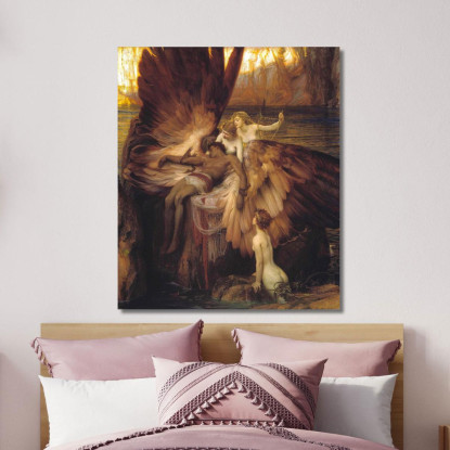 Il Lamento Per Icaro Herbert James Draper hjd15 quadro stampato su tela
