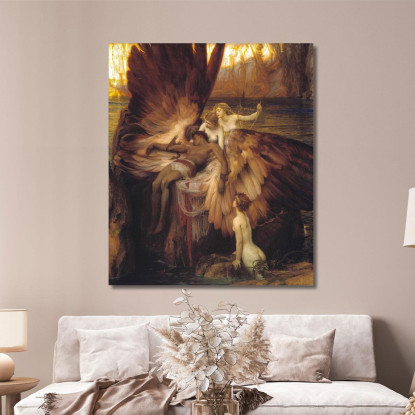Il Lamento Per Icaro Herbert James Draper hjd15 quadro stampato su tela