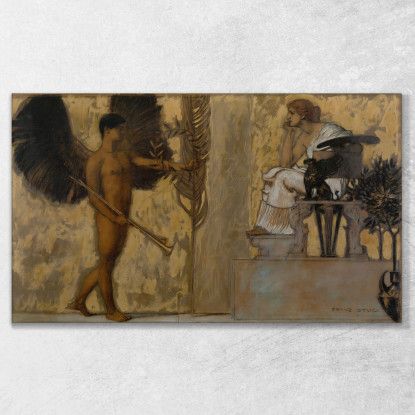 Omaggio Alla Pittura Franz von Stuck fvs40 quadro stampato su tela