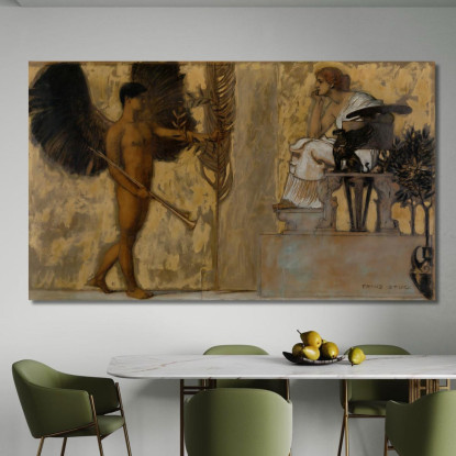 Omaggio Alla Pittura Franz von Stuck fvs40 quadro stampato su tela