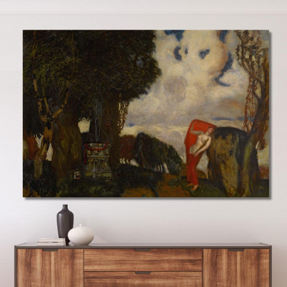 Ifigenia Alle Corti Franz von Stuck fvs43 quadro stampato su tela